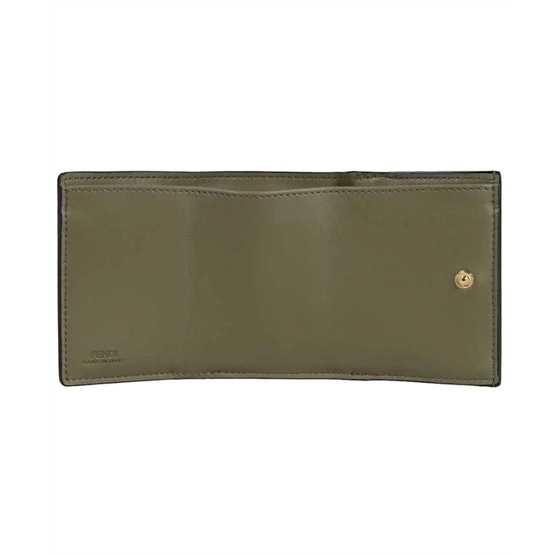 Cheapest ๐ฅ Fendi Selleria Leather Avocado Green Micro Trifold Wallet 8M0426 ๐ - Image 3