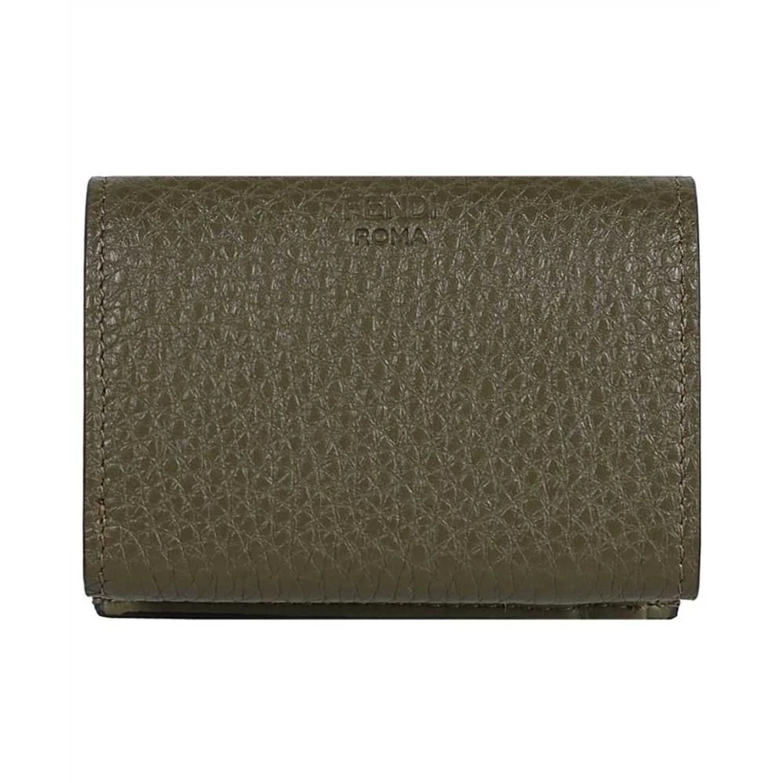 Cheapest ๐ฅ Fendi Selleria Leather Avocado Green Micro Trifold Wallet 8M0426 ๐ - Image 4