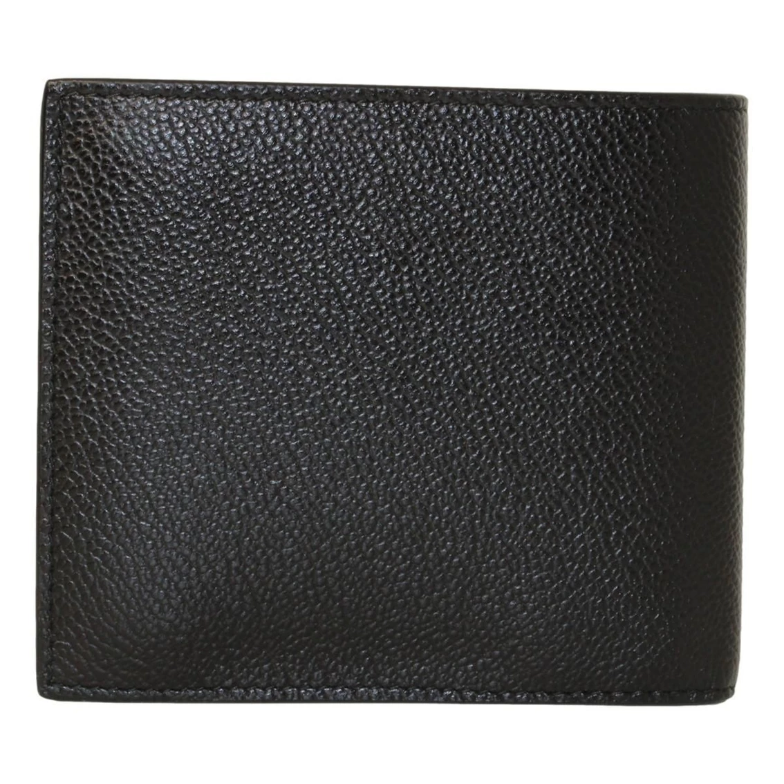 New 🔔 Prada Black Navy Vitello Micro Grain Leather Bifold Wallet 2MO738 💯 - Image 2