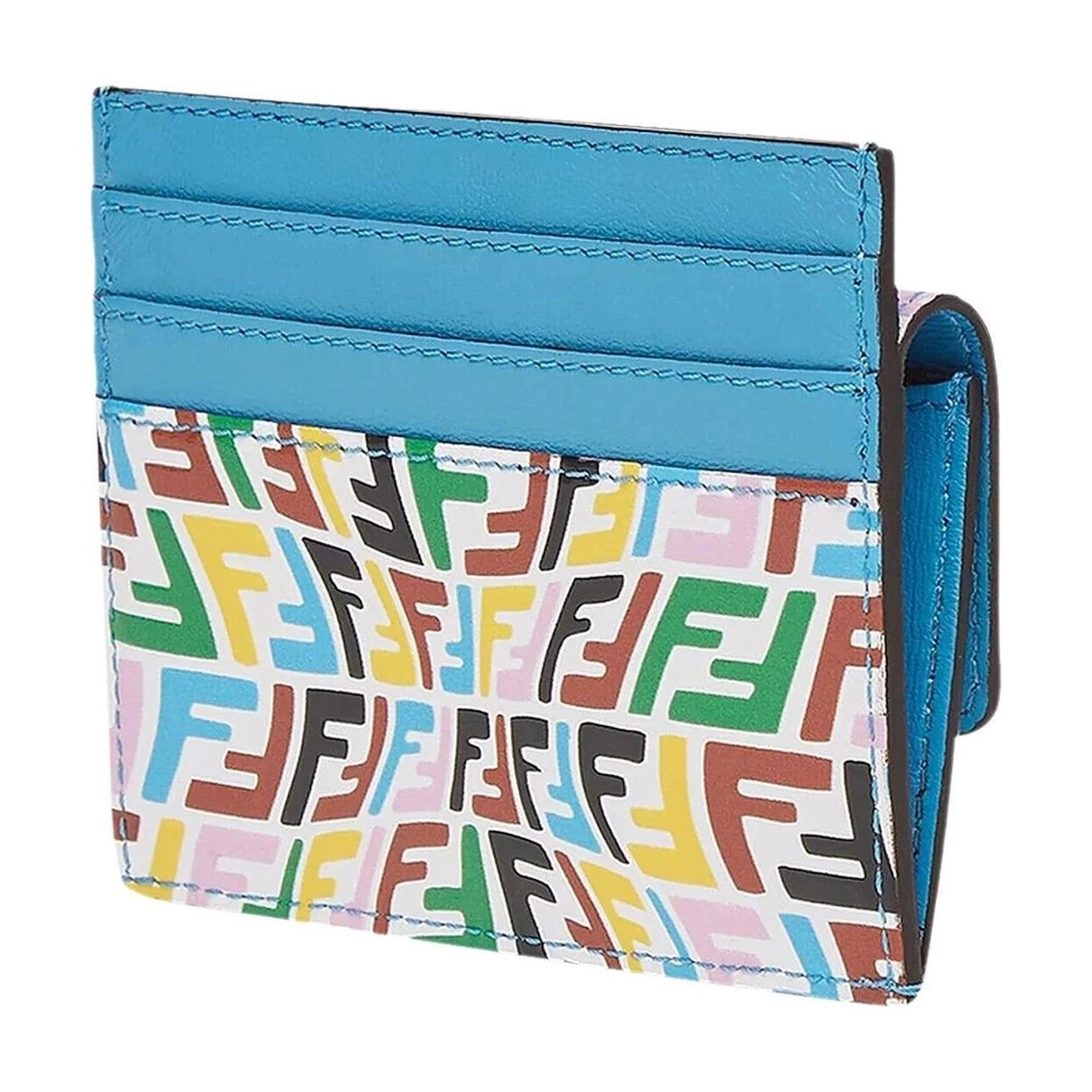 Deals ๐ Fendi Vertigo Baguette Multicolor Leather Card Holder Wallet 8M0423 โจ - Image 5