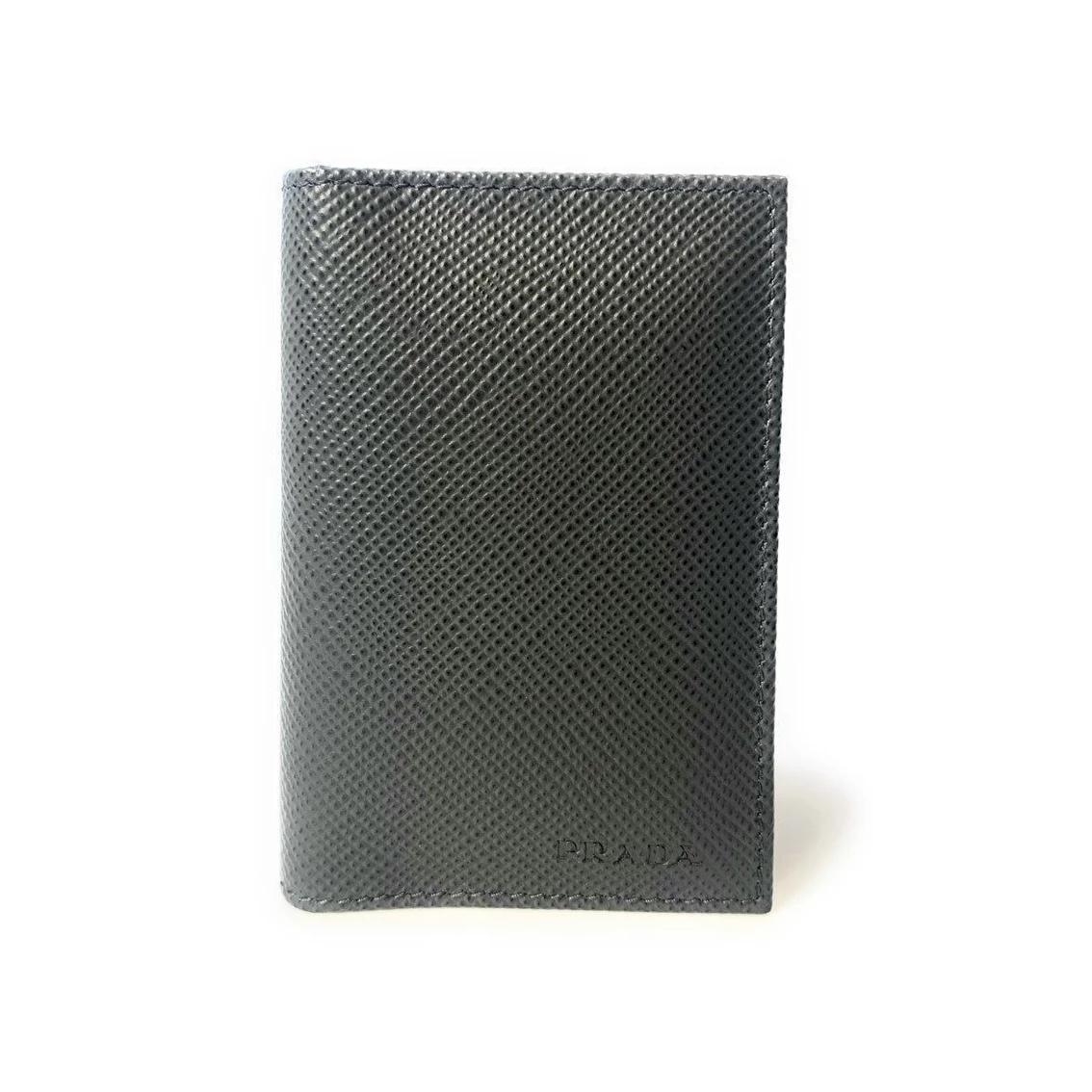 Budget β Prada Men's Saffiano Leather Vertical Card Black Holder 2MC101 π€©