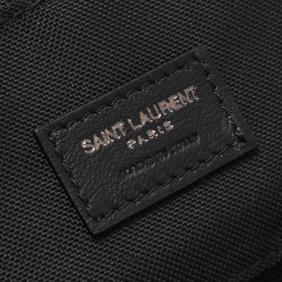 New π Saint Laurent Nuxx Ripstop Black Trifold Flap Wallet 588189 π - Image 5