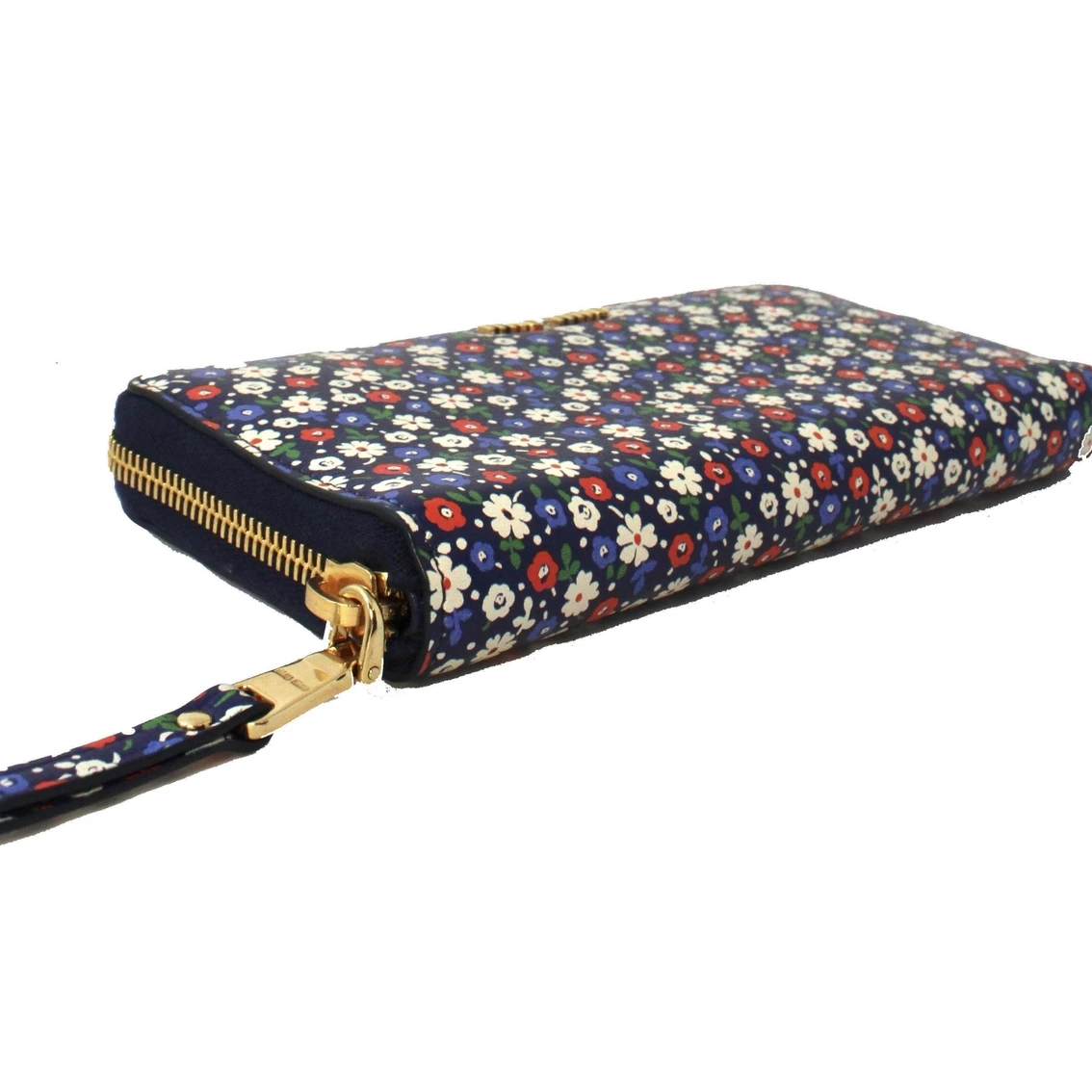 Best Sale ๐ Miu Miu Portafaglio Lampo Blue Glace Flower Leather Wallet 5ML506 ๐ - Image 5