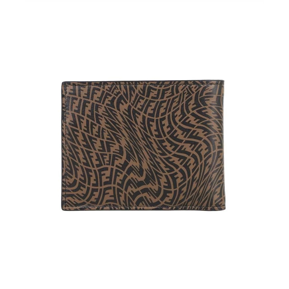 Brand new β Fendi X Sarah Coleman FF Vertigo Brown Black Bifold ID Wallet 7M0303 β¨ - Image 2