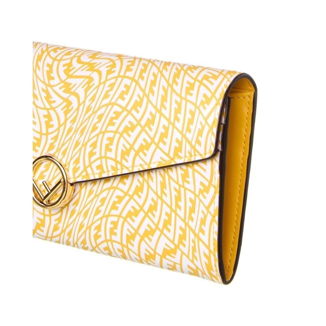 Cheap โจ Fendi F Is Fendi Yellow Leather Vertigo Print Long Wallet 8M0251 ๐ฅ - Image 3