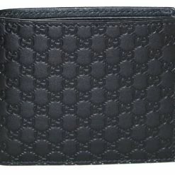 Flash Sale π₯ Gucci Men's Microguccissima GG Black Leather Bifold Wallet π―